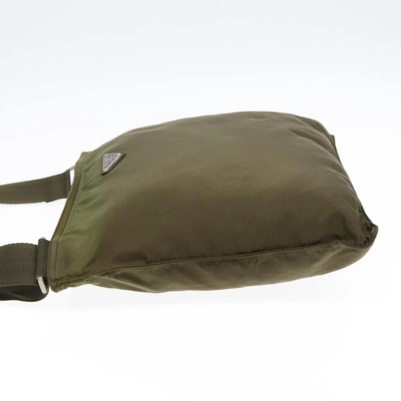 PRADA Shoulder Bag Nylon Khaki Auth yk15402 - Picture 4 of 16